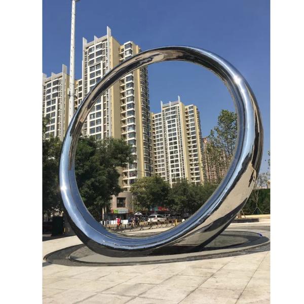 ИНТЕРЕСЫ садовничают декоративный дизайн 3D 2D скульптуры 220cm кольца металла