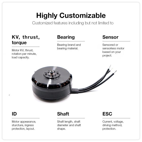 6215 BLDC Motor With 11KG Thrust Motor Agricultural Drone Multi Rotor Drone
