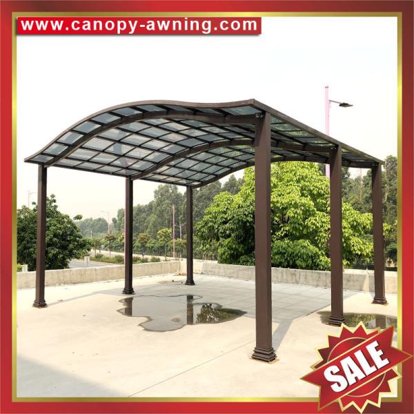 excellent sunshade waterproofing garden parking polycarbonate PC carport car shelter for villa house building cottage