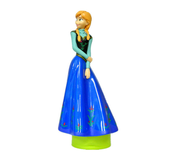 Blue Snow Color Disney Frozen Figurines Cartoon Shampoo Bottle ANNA ELSA Princess Container