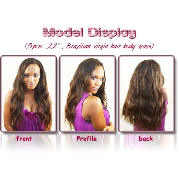 Brown Brazilian Remy Human Hair Extensions