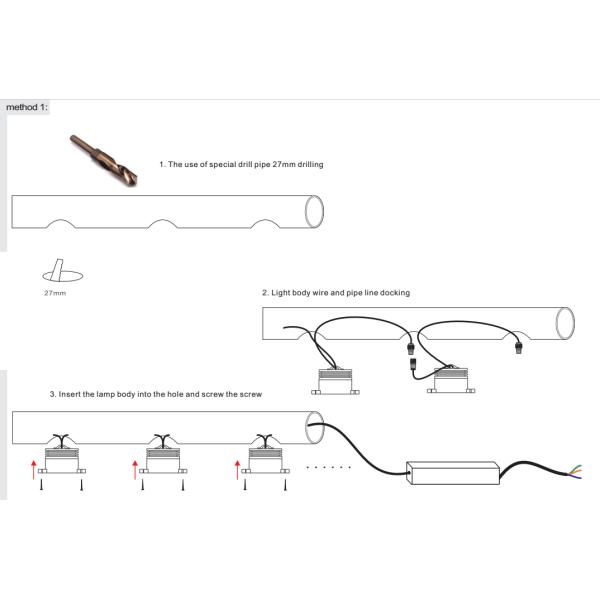 На открытом воздухе крытый поручень СИД ИП67 освещает свет СИД 1В света подлокотника СИД водоустойчивый