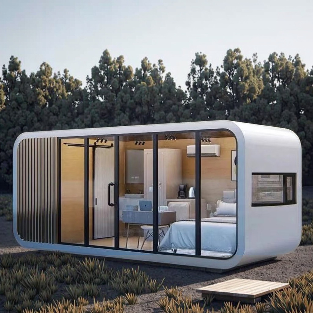 Prefab House Pod Capsule Hotel Room Sleeping Cabin Bedroom for  Prefab Steel Villa  Constructed From  Sandwich Panel Material