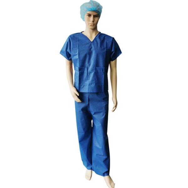 Disposable PP SMS Nonwoven Printed Surgical Gown Scrub Suits