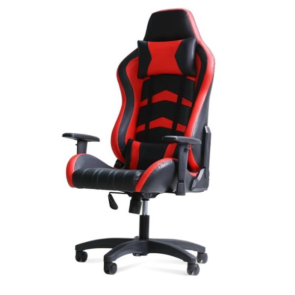 300lb Revolving Gaming Swivel Chairs 5D Paddle Shift For Back Pain PC Leather PU