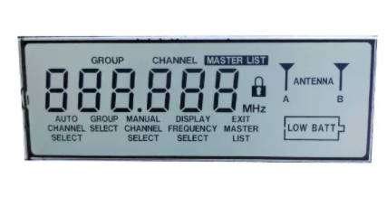 Custom HTN LCD Display Module with LED Backlight for Electronic Meter Applications