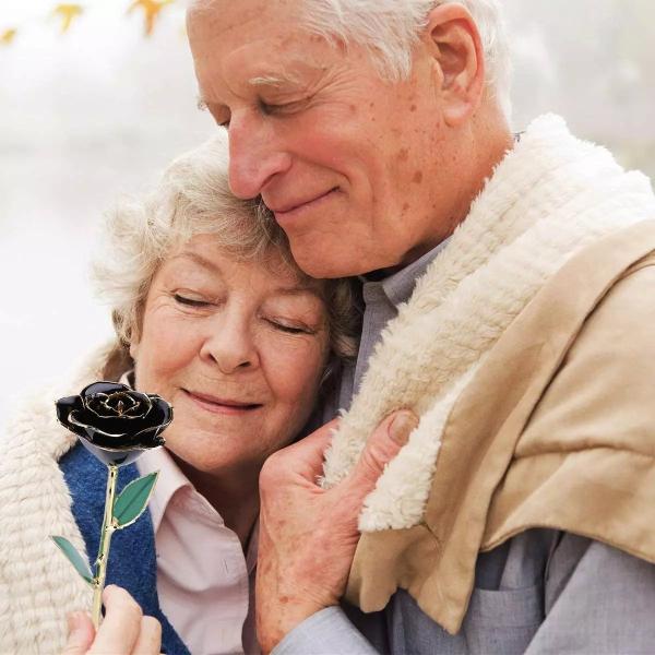 24k Gold Plated Real Rose Gold Foil Roes For Mother's Day Valentine's Day Gift