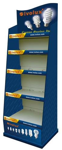 BWFD2019013  Cardboard  POP Floor Displays CMYK 4C Printing floding corrugated board display