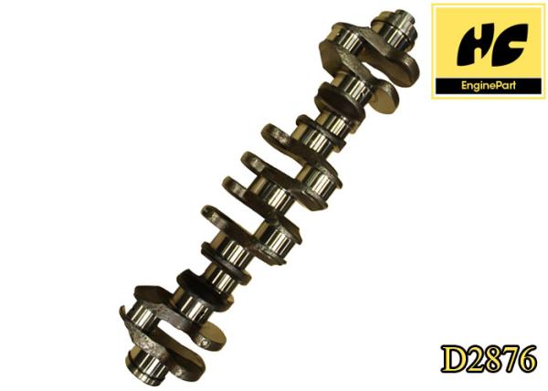 6 Cylinder Cast Iron Crankshaft , Man Engine Spare Parts D2876 Permanent Molds