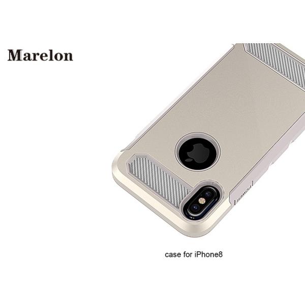 Carbon Fiber TPU Phone Case / PC Back Cover Case For Decoration Iphone 8