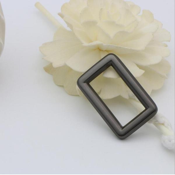 Handbag gunmetal zinc alloy 1 inch metal square buckles for sales