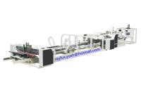 Línea recta modificada para requisitos particulares carpeta Gluer todo en línea para la fabricación de cajas del cartón