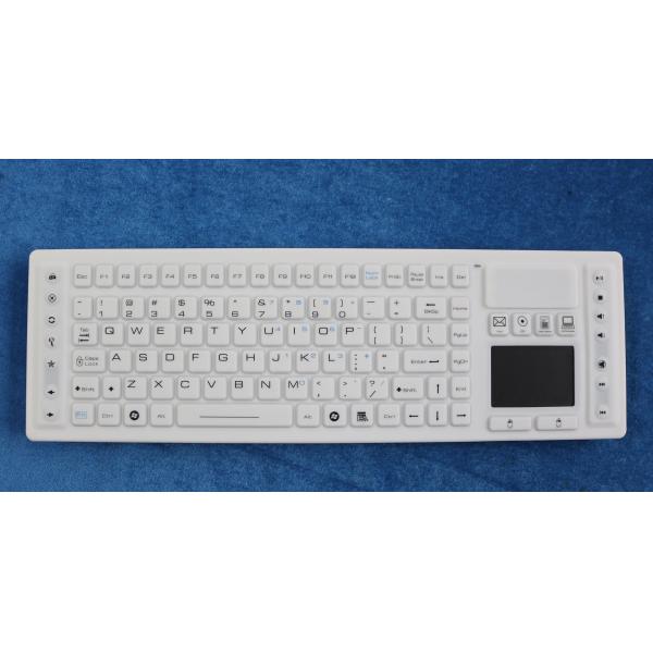 Rugged Touchpad Silicone Industrial Desktop Keyboard For Hygienic