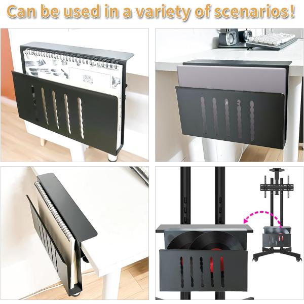 Столовой организатор Хранение под столом Стальной висячий организатор с многофункциональным дизайном
