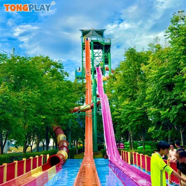 High Capacity Speed Water Slide with 500kg Max Capacity and >10 Passengers for Commercial Water Parks