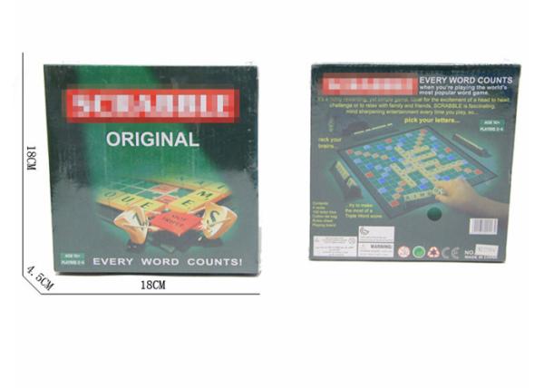 ASTM F963 Jeu d'échecs magnétique avec ensemble d'activité Lettres Crabble Plateau de jeu Jouet