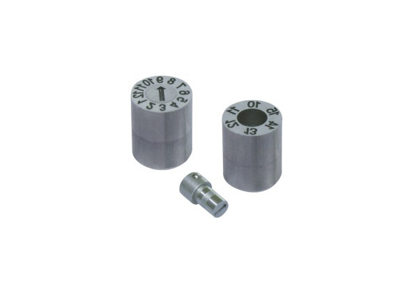 Japan Standard Split-Type Date Stamp Mold with S136 Material, 50-53HRC Hardness, and +/-0.01mm Accuracy