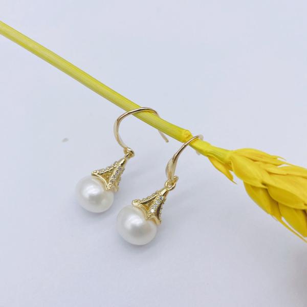 Natural Pearl necklace jewelry set Natural freshwater pearls beaded pearls made of high quality jewelry necklace Earring