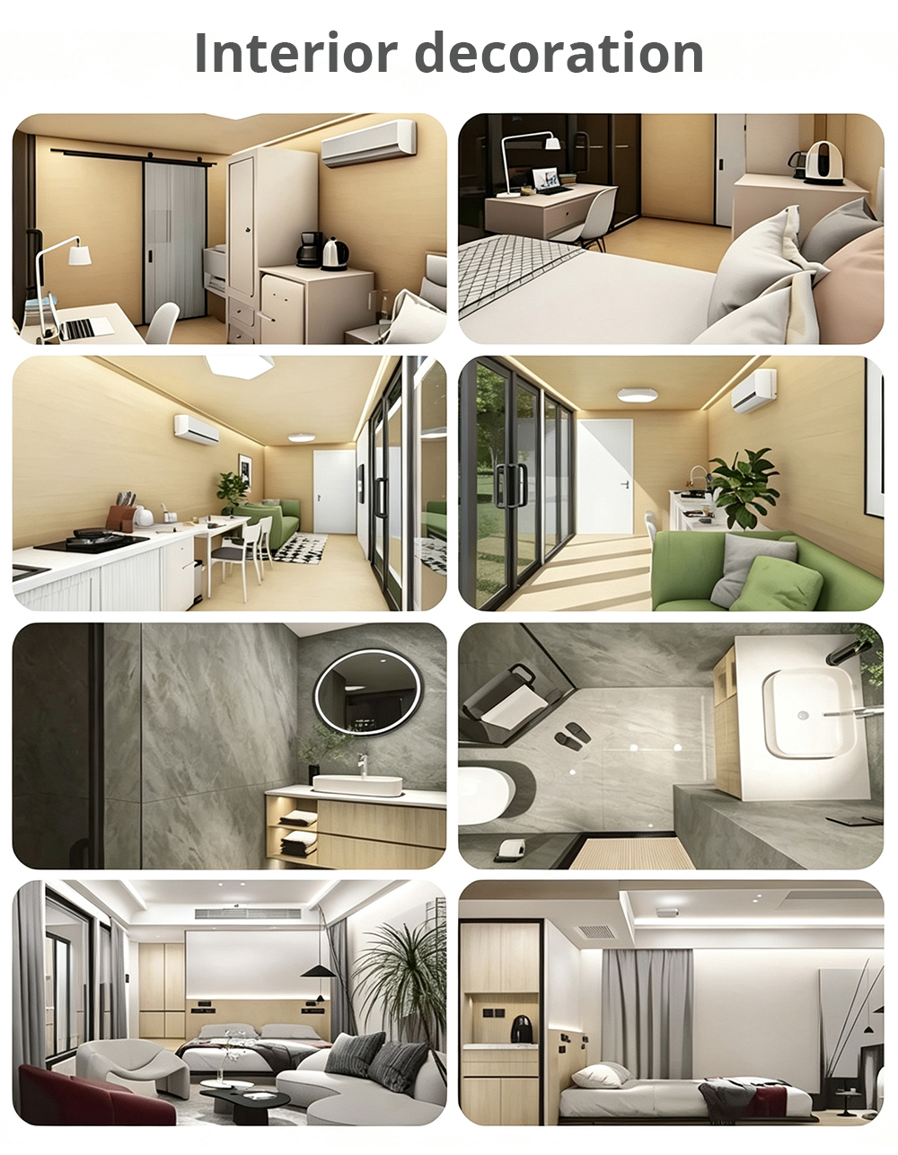 20ft Prefabricated Houses Modular Container Homes Prefab Tiny House Movable Prefab Cabin Good Price Mobile Apple Cabin Homestay