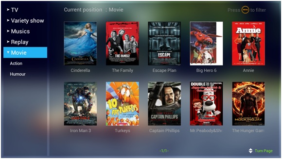 Android TV OS OTT Set Top Box  MPEG-4 H.265 Divx 2K 4K Decoder For IPTV / OTT System
