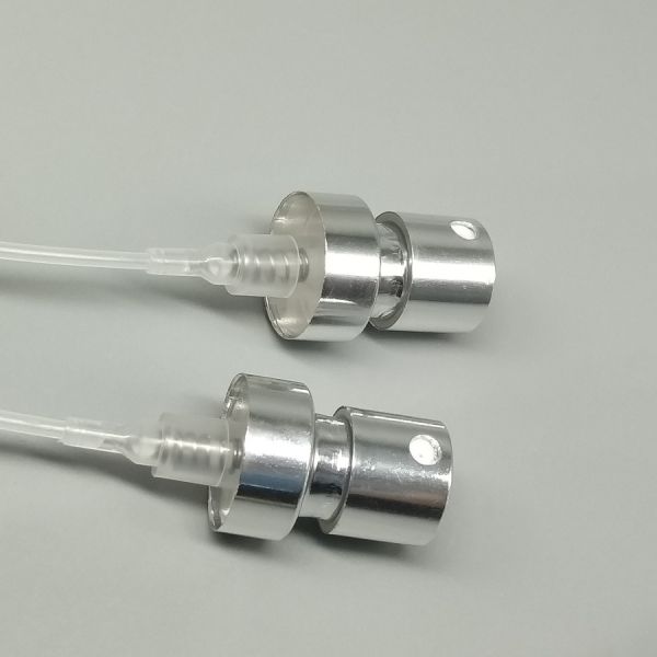 Dispensador de perfume de niebla fina de plata con sello a prueba de fugas para fragancias de lujo