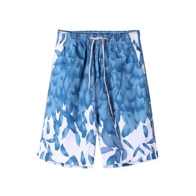 O short dos baixos homens mínimos do fabricante de roupa imprime rapidamente seco com o short de pouco peso da praia do bolso do cordão
