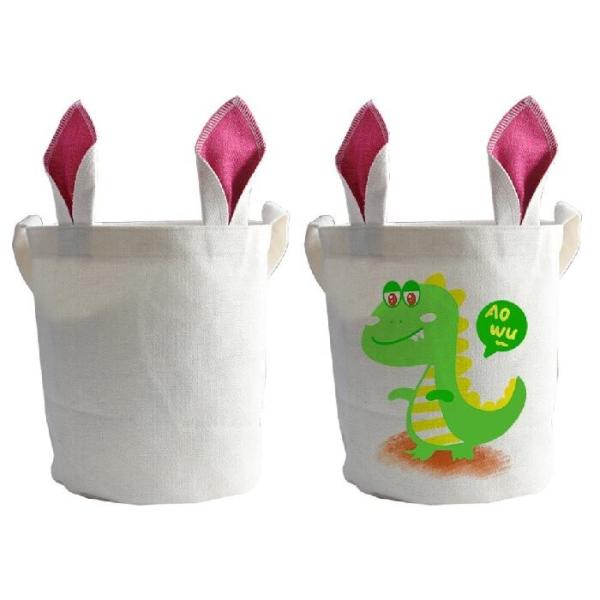 35*45cm DIY Sublimation Easter Basket Blanks With Rabbit Ears For Easter Day