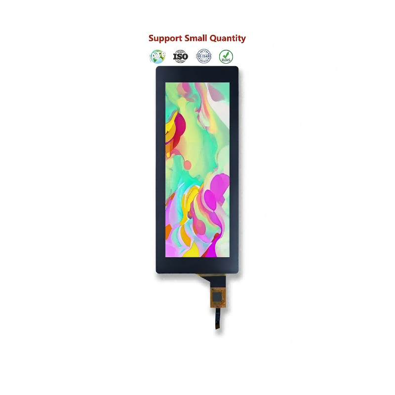 6.86 Inch Bar TFT LCD Touch Screen with 480x1280 Resolution MIPI Interface 600 Nits Brightness Full Lamination IPS Display