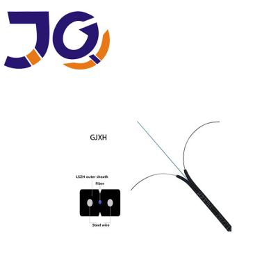 Cabo pendente do núcleo G657A FTTH do revestimento 2 de GJXH GJXFH LSZH