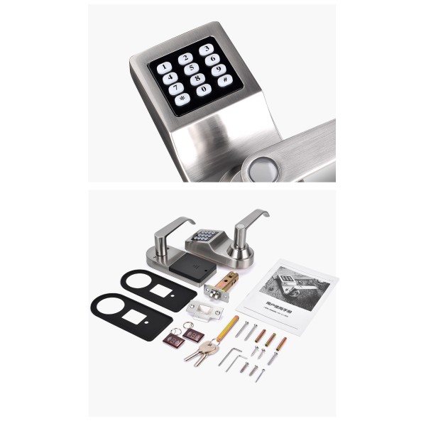 Wholesale Price High Quality Mobile TTLOCK Application Durable Granular Digital Button Swipe Card Password Door Lock