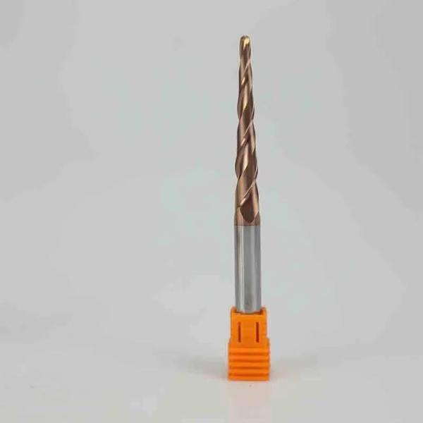 Jinan Hard bar Hot Selling CNC Carving Knife with Double-edged Taper Ball End Milling Cutter 6 * 25 * R1 * 50 Solid Hard Alloy suitable for wood