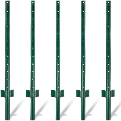 Studded 10ft Metal Fence Post 6Ft 6.5Ft 8Ft Metal Fence Stakes