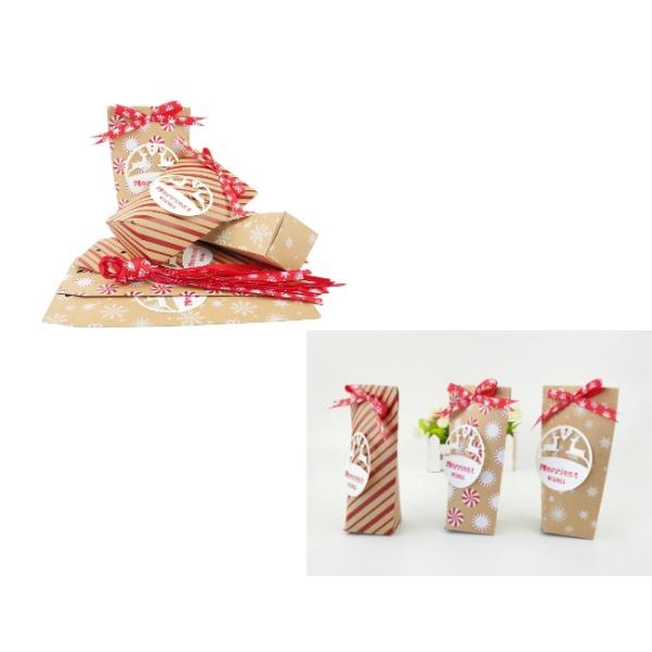 Рождество Kraft винтажного рождества устранимое бумажное кладет 10*7*16cm в мешки