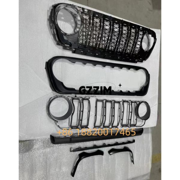 Grille avant de voiture en plastique de haute qualité Grille de pare-chocs utilisée pour Jeep Wrangler 2024