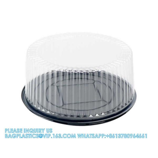 10-11 Plastic Disposable Cake Containers Carriers With Dome Lids And Cake Boards Cake Carriers For Transport