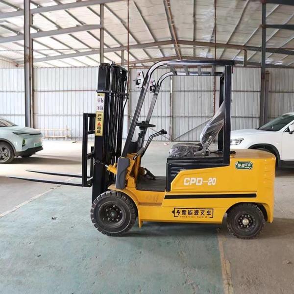 Electric 2 Ton Forklift With 3-6m Lift Height Solid Tires AC Controller Eco Friendly Power Source Warehouse