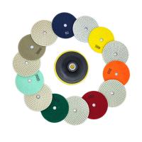 LUSTRE 3000 de Diamond Tile Polishing Pads 1500 do mármore de 4Inch 5Inch