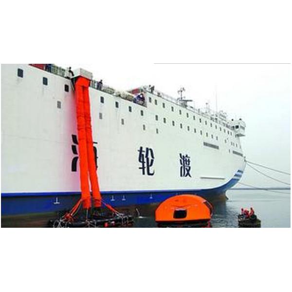 1280 - 1900KG Weight Inclined Marine Evacuation System Double Chutes
