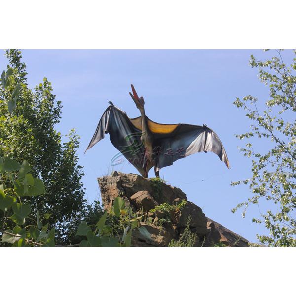 Sun Proof Realistic Animatronic Dinosaur , Life Size Simulation Pterosaur