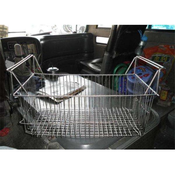 Medical Sterilizing Galvanized Stainless Steel Wire Mesh Baskets For Instrument Cleaning