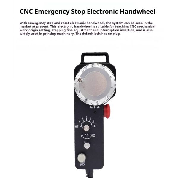 Fanuc New Generation 6 Axis Electronic Handwheel with Emergency Stop Reset MPG Pendant Pulse Generator for CNC Machine System