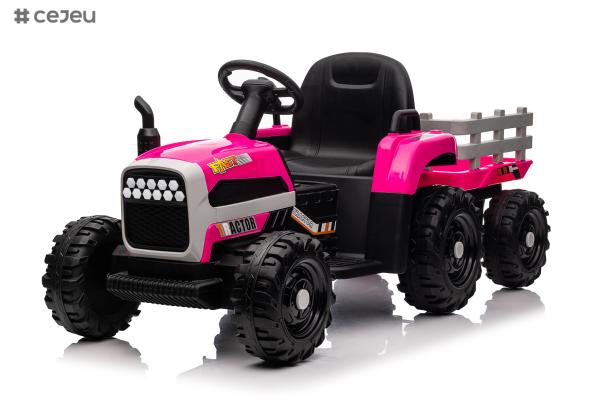 Bateria recarregável Crianças montam um caminhão de brinquedo com bateria recarregável de 12 V e dois motores