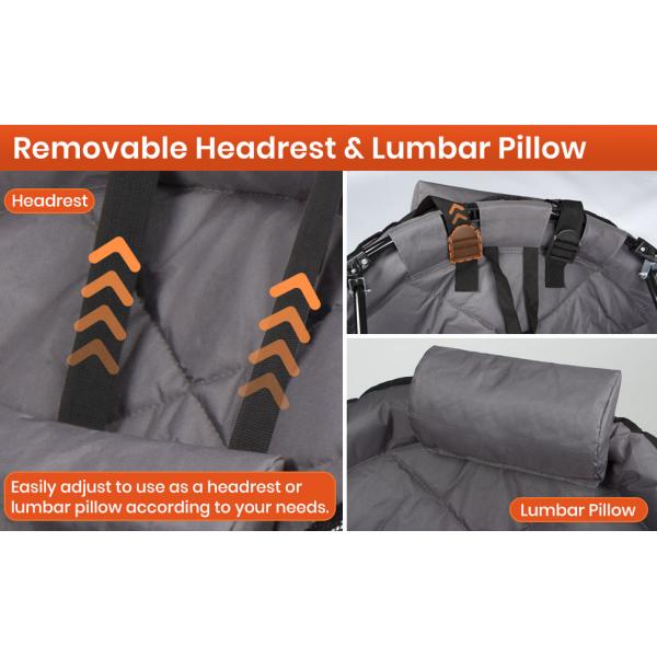 Folding Moon Chair - Large Saucer UFO Chair with Collapsible Metal Frame, Moon Round Camping Chair