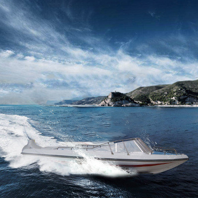 100hp 70Km/H Leisure Yacht Commercial FiberGlass Luxury Speed Boat