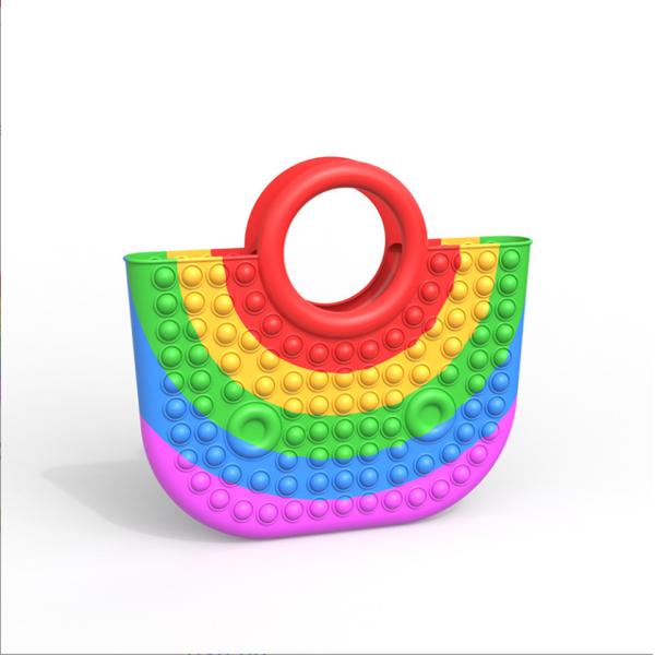Le caoutchouc de silicone coloré à la mode Toy Handbag For Girls Gift