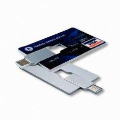 Memoria USB delgada práctica barata AT-045B de la tarjeta de crédito