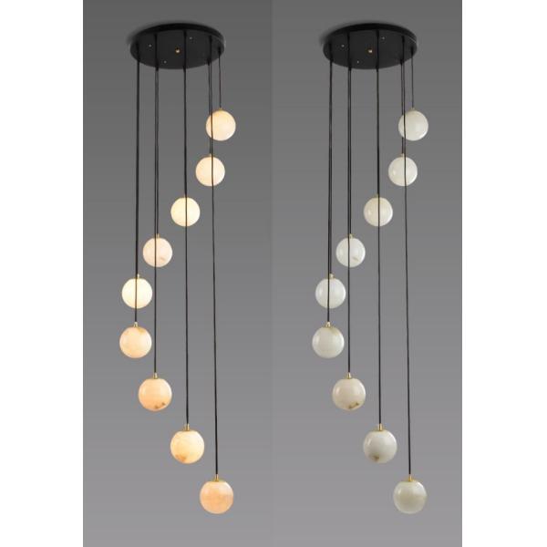 Спиральная современная кристаллическая люстра Зал длинный флеш монтаж люстры освещение кристаллический блеск Led L'Escalier огни