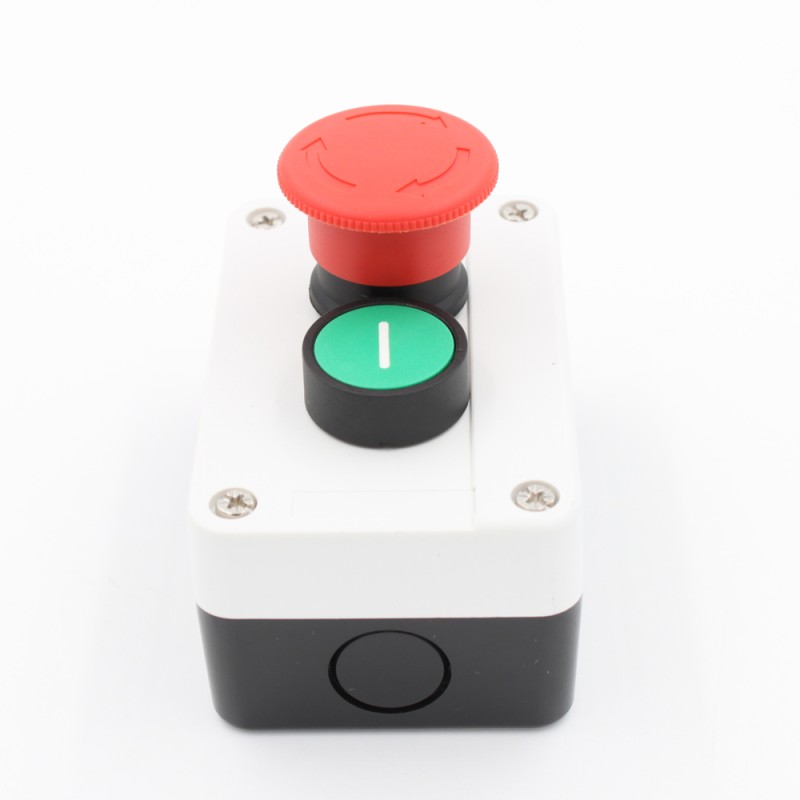 22mm Push Button Switch Cover XAL-B274 with Waterproof Small Push Button Latching Switch 10A Max. Current On/Off Usage
