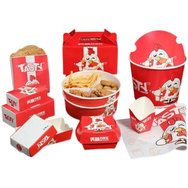 La FDA a approuvé le carton de poulet frit, les boîtes à emporter, l'emballage alimentaire, le ODM.