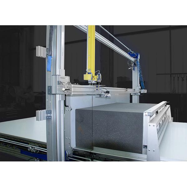 Sponge Vertical Straight Large Cnc Foam Cutter PLC Control Rotary Work Table